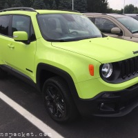 Hyper Green Jeep Renegade spotted